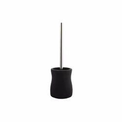 MSV 141138, Support et brosse pour toilettes, Noir, Vitrocéramique, 115 mm, 400 mm