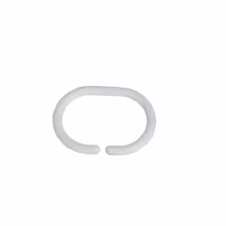 MSV 140286-12 Anillas para Cortina de Ducha de plástico Blanco 6 x 4 cm Blanc 12 pièce(s)