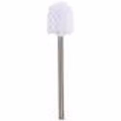 Balai brosse WC de rechange manche en inox brosse blanche MSV