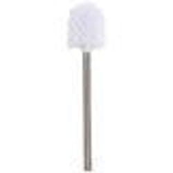 Balai brosse WC de rechange manche en inox brosse blanche MSV