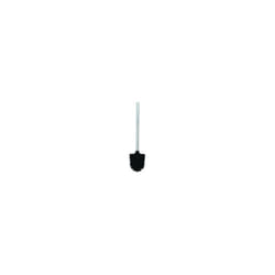 MSV - brosse wc manche inox boule noire 8 x 32 cm m s v 141192