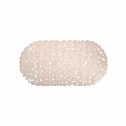 MSV TAPIS FOND DE BAIGNOIRE, Beige, Monochromatique, Ovale, Polyvinyl chloride (PVC), 39 x 99 cm