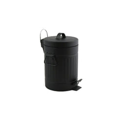 MSV 144309 poubelle 3 L Rond Métal Noir