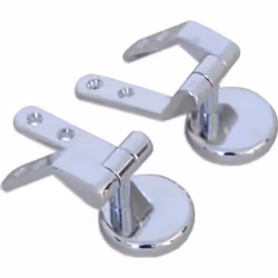Charnières pour abattants wc en zinc - MSV - Gris