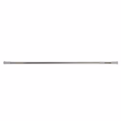 MSV 3700703943914, Tringle droite à rideau de douche, Chrome, Acier inoxydable, 140 cm, 2,6 m, 2,2 cm