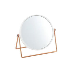 Miroir grossissant sur pied PRETTY Effet Cuivré Blanc MSV