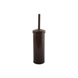 MSV - Brosse Wc avec support Acier habana Marron Chocolat