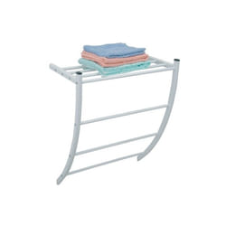 MSV 3700703944362 porte-serviettes et anneau porte-serviettes Support de serviette Mural Blanc