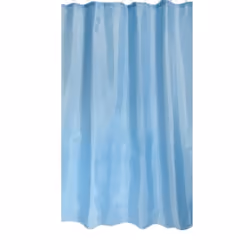 MSV RIDEAU DE DOUCHE, Monochromatique, Anneau, Polyester, Bleu, 30 °C, 1200 mm