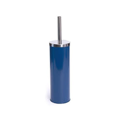 MSV 141525 – Escobillero de WC de acero inoxidable, Azul Oscuro, 30 x 20 x 15 cm Support et brosse pour toilettes