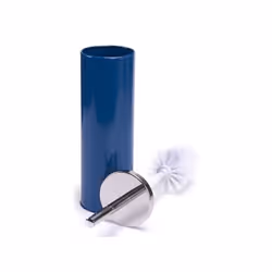 MSV 141525 – Escobillero de WC de acero inoxidable, Azul Oscuro, 30 x 20 x 15 cm Support et brosse pour toilettes