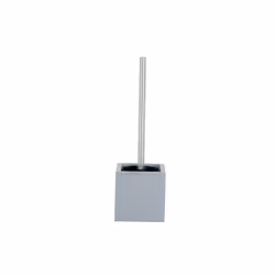 MSV 3700703945413, Support et brosse pour toilettes, Argent, Panneaux MDF, Acier inoxydable, 110 mm, 110 mm