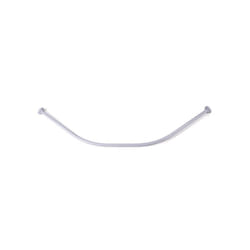 MSV - Barre tringle pour rideau de douche Incurvée à fixer en Alu 80x80cm Blanc