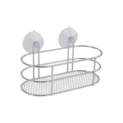 Etagère de douche ovale à ventouses Chromée MSV