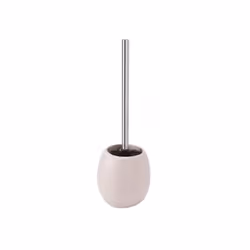 MSV BROSSE WC, Support et brosse pour toilettes, Beige, Vitrocéramique, Acier inoxydable, 135 mm, 135 mm