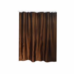 MSV RIDEAU DE DOUCHE, Monochromatique, Anneau, Polyester, Marron, 30 °C, 2000 mm