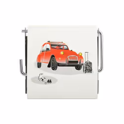 MSV Porte Rouleau Papier Wc Mural 2Cv, 130 mm, 115 mm, 150 mm
