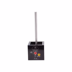 MSV BROSSE WC, Support et brosse pour toilettes, Noir, Panneaux MDF, Acier inoxydable, 110 mm, 110 mm