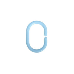 MSV 3700703948506 accessoire de rideau de douche Shower curtain ring Bleu Polypropylène (PP) 12 pièce(s)