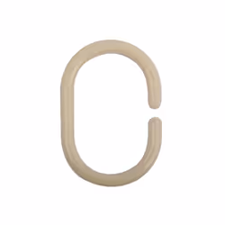 MSV 3700703948513, Shower curtain ring, Beige, Polypropylène (PP), 12 pièce(s), 38 mm, 58 mm