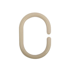 MSV 3700703948513 accessoire de rideau de douche Shower curtain ring Beige Polypropylène (PP) 12 pièce(s)