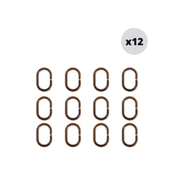 MSV 3700703948537 Crochet de rideau de douche Marron