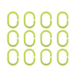 MSV 3700703948544 accessoire de rideau de douche Vert 12 pièce(s)