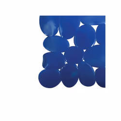 MSV 140890 Alfombrilla de PVC, Guijarro-Design, 53 x 0,1 cm, Azul Oscuro 53 x 53 cm