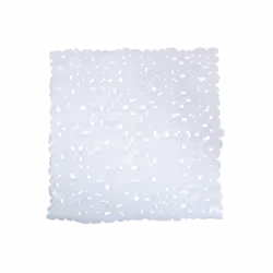 MSV TAPIS FOND DE DOUCHE, Blanc, Monochromatique, Carré, Polyvinyl chloride (PVC), 53 x 53 cm