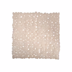 MSV 3700703948957, Beige, Monochromatique, Carré, Polyvinyl chloride (PVC), 53 x 53 cm