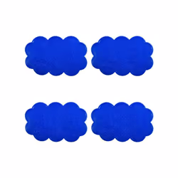MSV 3700703949008, Bleu, Monochromatique, Ovale, Polyvinyl chloride (PVC), 14,5 x 9 cm