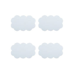 MSV 3700703949015 Tapis de bain et adhésif antidérapant Tapis de bain anti-dérapant Blanc
