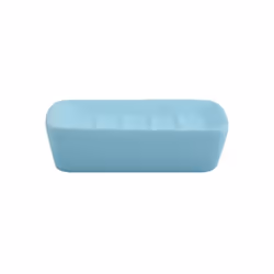 MSV 140932 - haití y Soporte para el jabón de cerámica Azul Claro 2905c 11,8 x 3 cm, Bleu, Vitrocéramique, Rectangulaire, 113 ...