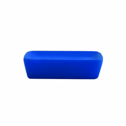 MSV PORTE SAVON, Bleu, Vitrocéramique, Rectangulaire, 113 mm, 75 mm, 29 mm