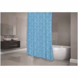 MSV Rideau de douche Polyester WAVE
