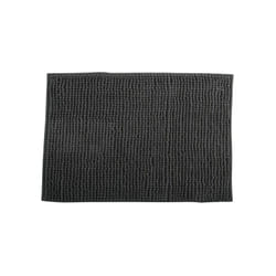 Tapis de bain Microfibre chenille 50x80cm Gris Foncé MSV