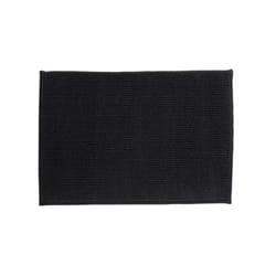Tapis de bain Microfibre chenille 50x80cm Noir MSV