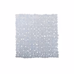 MSV TAPIS FOND DE DOUCHE, Transparent, Monochromatique, Carré, Polyvinyl chloride (PVC), 530 mm
