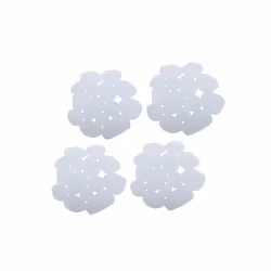 MSV 3700703952152, Blanc, Monochromatique, Rond, Polyvinyl chloride (PVC), 12 x 13 cm