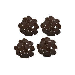 MSV LOT DE 4 TAPIS ANTIDERAPANTS DE DOUCHE OU BAIGNOIRE PVC GALETS