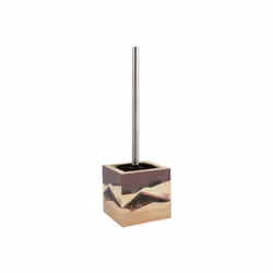 MSV 3700703952787, Support et brosse pour toilettes, Multicolore, Panneaux MDF, Acier inoxydable, 110 mm, 110 mm