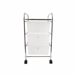 Desserte de salle de bain de la marque MSV. Idéal pour ranger le necessaire de votre salle de bain. Secompose de 3 grands tir ...