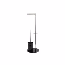 Combiné wc Inox & Verre Noir MSV