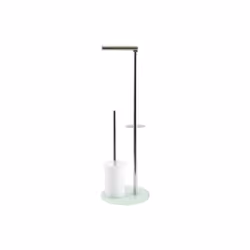 Combiné Wc de la marque MSV. Cet ensemble associe le rouleau papier wc et la brosse wc ce qui vous permettra optimiser l'agen ...