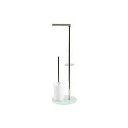Combiné Wc Inox & verre Blanc MSV