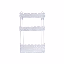 MSV ETAGÈRE DE DOUCHE, Blanc, Acier, 300 mm, 105 mm, 510 mm