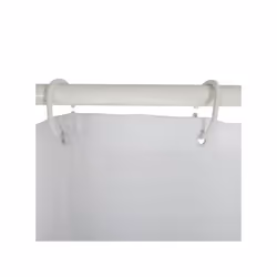 MSV 3700703953890 rideau de douche Anneau Polyester Vert, Blanc