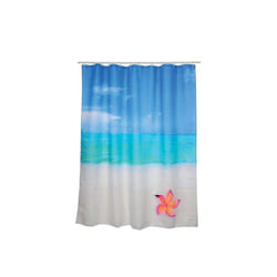 MSV Rideau de douche Polyester Motif Paradise