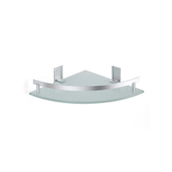 MSV 3700703954330 étagère murale de salle de bain Aluminium, Verre