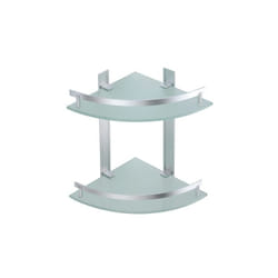 MSV 3700703954347 étagère murale de salle de bain Aluminium, Verre